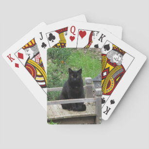Baraja De Cartas Tarjetas de juego Black Kitty Bridge