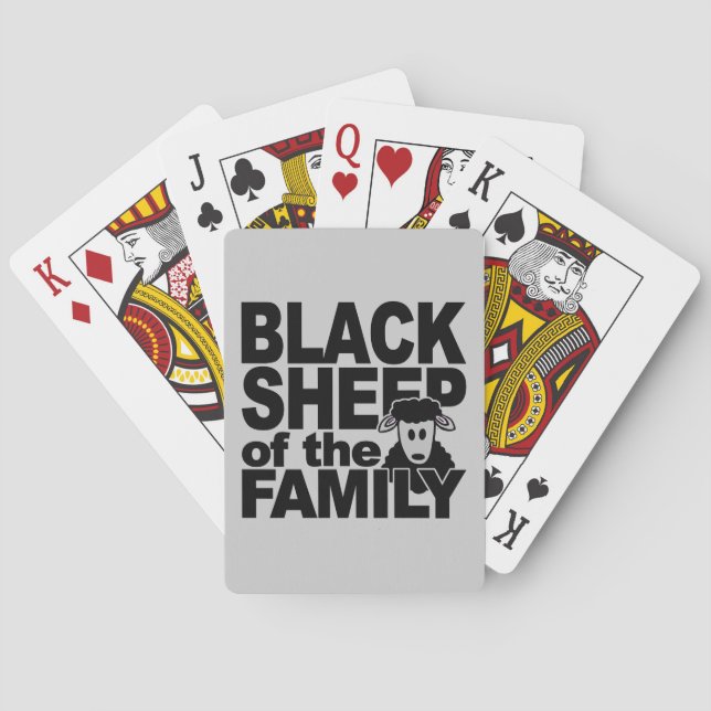 Baraja De Cartas Tarjetas de juego Black Sheep (Reverso)