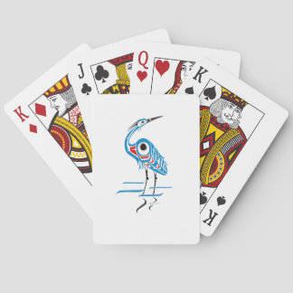 Baraja De Cartas Tarjetas de juego Blue Heron