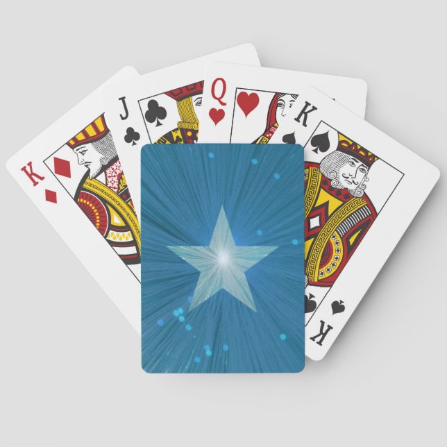 Baraja De Cartas Tarjetas de juego Blue Star (Reverso)
