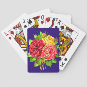 Baraja De Cartas Tarjetas de juego Bouquet Rosa