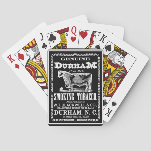 Baraja De Cartas Tarjetas de juego Bull Durham (Reverso)
