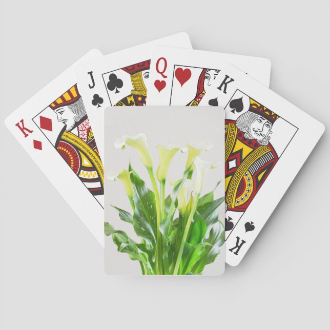Baraja De Cartas Tarjetas de juego Calla Lily Bouquet (Reverso)