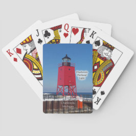 Baraja De Cartas Tarjetas de juego Charlevoix Pierhead Light