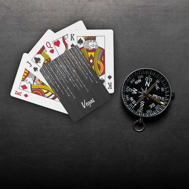 Baraja De Cartas Tarjetas de juego clásicas brillantes y negras per (Personalized Black Shiny Classic Playing Cards)