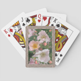 Baraja De Cartas Tarjetas de juego clásicas con rosas rosas rosas