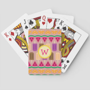 Baraja De Cartas Tarjetas de juego clásicas de los dulces de verano