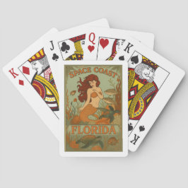Baraja De Cartas Tarjetas de juego clásicas de sirena de Florida