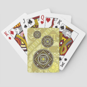 Baraja De Cartas Tarjetas de juego clásicas Gemini Mandala