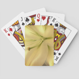 Baraja De Cartas Tarjetas de juego clásicas Lillum Flower Flower Wh