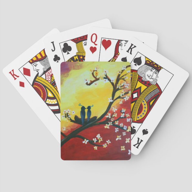 Baraja De Cartas Tarjetas de juego clásicas Love Birds (Reverso)