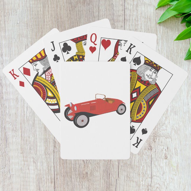 Baraja De Cartas Tarjetas de juego clásicas para coches rojos (Subido por el creador)