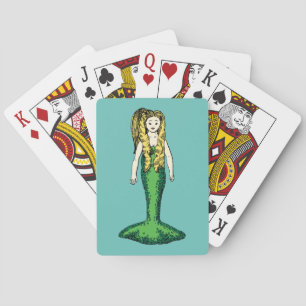 Baraja De Cartas Tarjetas de juego clásicas TROPICAL BLOND MERMAID
