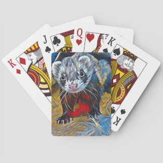 Baraja De Cartas Tarjetas de juego con ferret