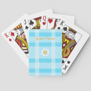 Baraja De Cartas Tarjetas de juego con papel y flores