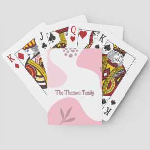 Baraja De Cartas Tarjetas de juego con patrón minimalista