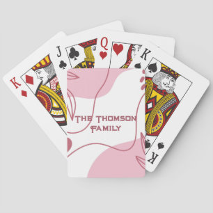 Baraja De Cartas Tarjetas de juego con patrón minimalista