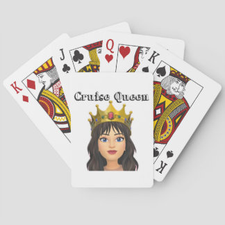 Baraja De Cartas Tarjetas de juego con Reina de crucero