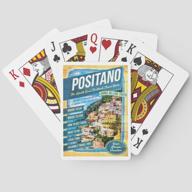 BARAJA DE CARTAS TARJETAS DE JUEGO COSTERO POSITANO AMALFI (Reverso)