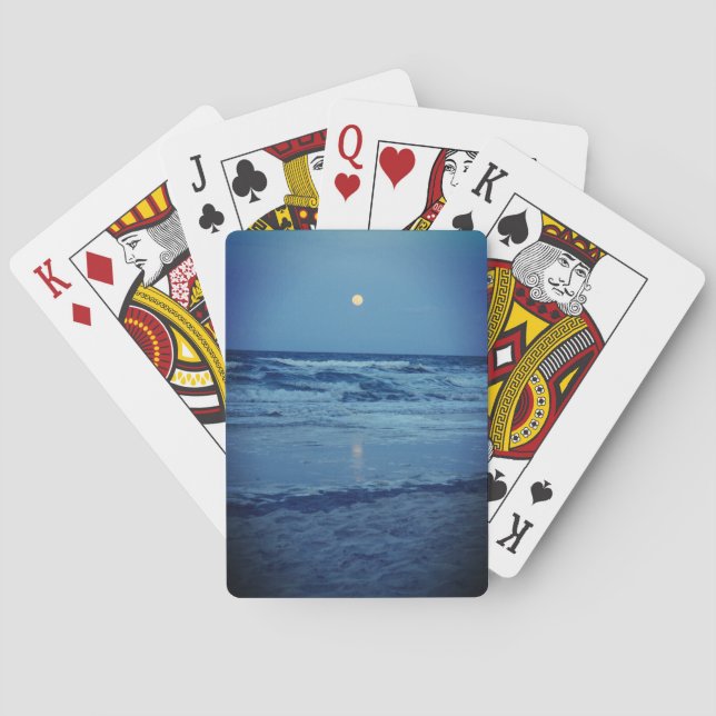 Baraja De Cartas Tarjetas de juego Daytona Beach Full Moon (Reverso)