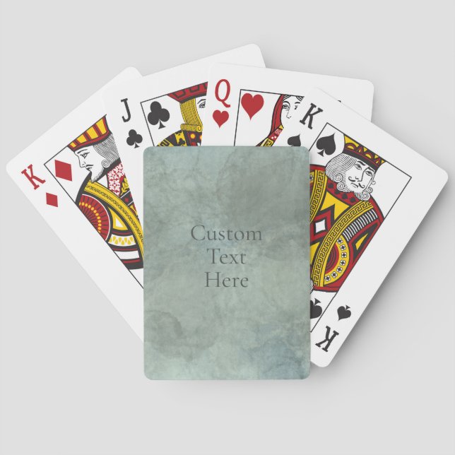 Baraja De Cartas Tarjetas de juego de acuarela personalizables (Reverso)