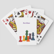 Tarjetas de juego de ajedrez