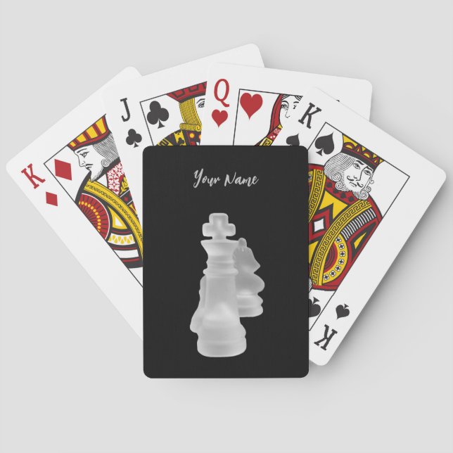 Baraja De Cartas Tarjetas de juego de ajedrez (Reverso)