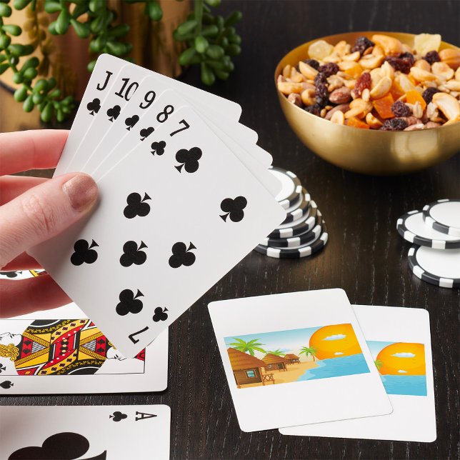 Baraja De Cartas Tarjetas de juego de alojamiento en la playa (Subido por el creador)
