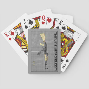 Baraja De Cartas Tarjetas de juego de armas delgadas