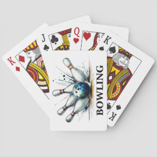 Baraja De Cartas Tarjetas de juego de boliche