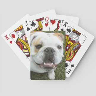 Baraja De Cartas Tarjetas de juego de bulldog en inglés