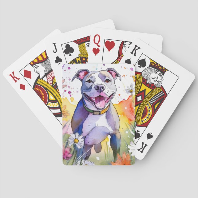 Baraja De Cartas Tarjetas de juego de Bulldog Pit (Reverso)