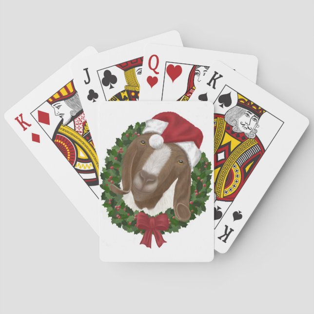 Baraja De Cartas Tarjetas de juego de cabra para Navidades (Reverso)