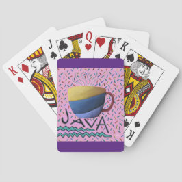 Baraja De Cartas Tarjetas de juego de café Java