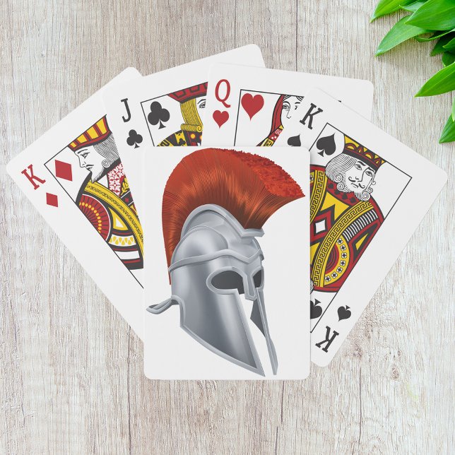 Baraja De Cartas Tarjetas de juego de cascos troyanos (Subido por el creador)