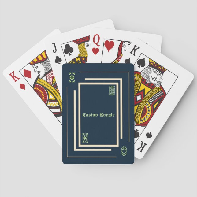 Baraja De Cartas Tarjetas de juego de Casino Royale (Reverso)