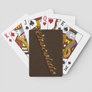 Baraja De Cartas Tarjetas de juego de chocolate