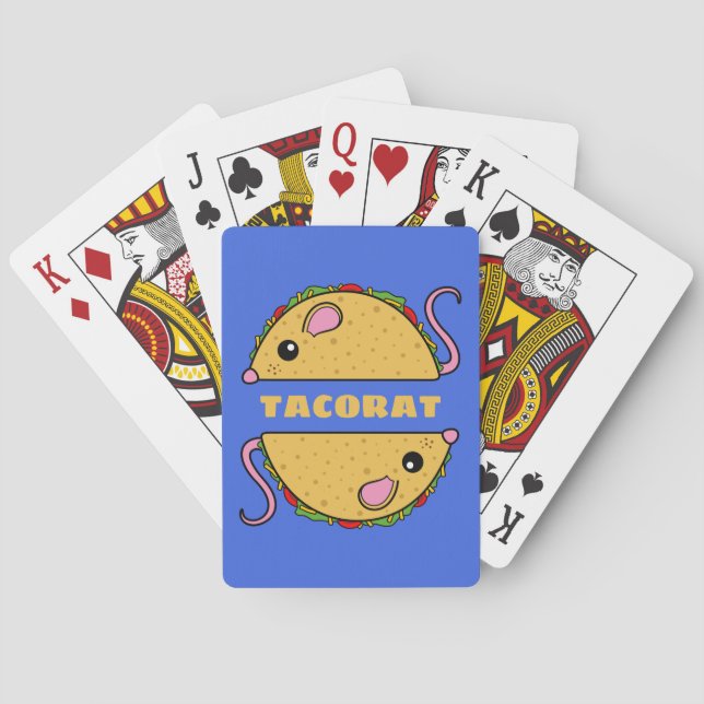 Baraja De Cartas Tarjetas de juego de doble taco rat (Reverso)
