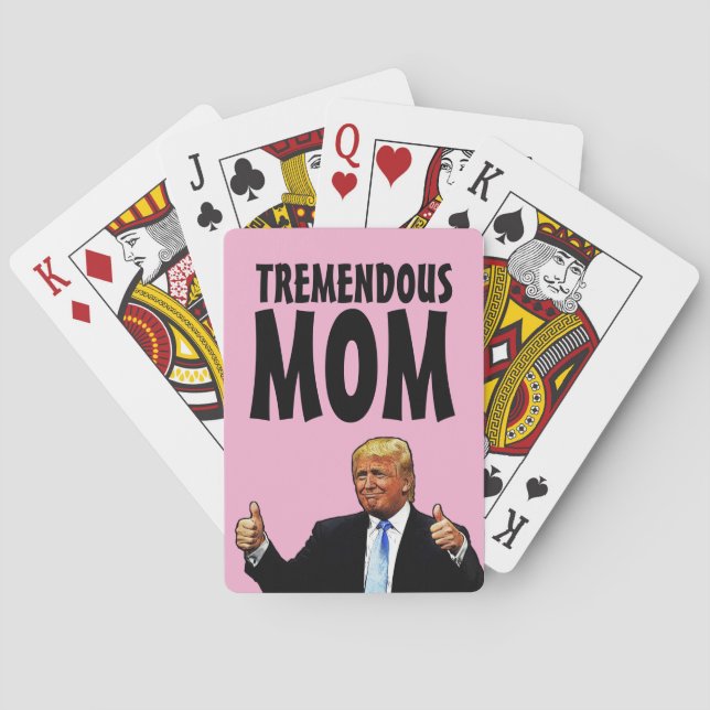 BARAJA DE CARTAS TARJETAS DE JUEGO DE DONALD TRUMP DE MAMA TREMENDA (Reverso)