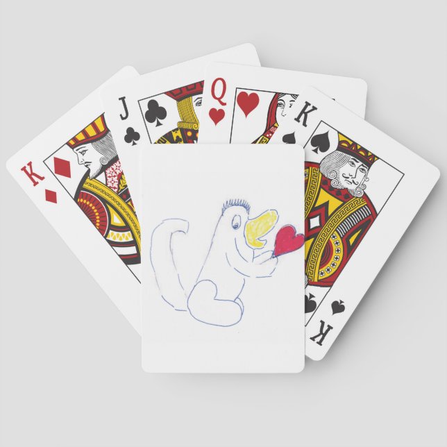 Baraja De Cartas Tarjetas de juego de fallos de amor (Reverso)