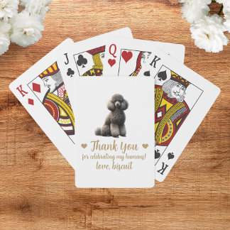 Baraja De Cartas Tarjetas de juego de favor de boda de perro