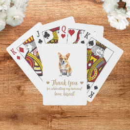 Baraja De Cartas Tarjetas de juego de favor de boda de perro
