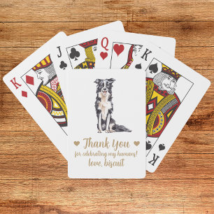 Baraja De Cartas Tarjetas de juego de favor de boda de perro