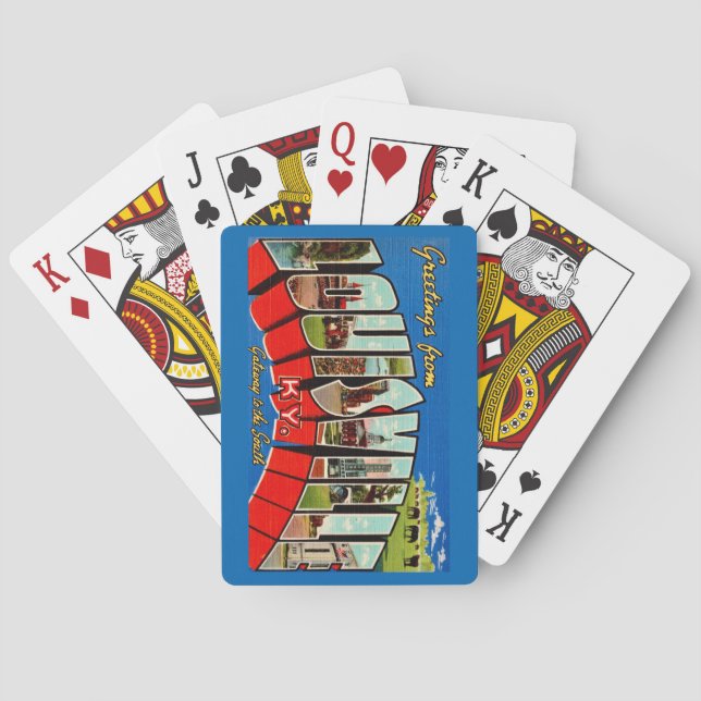 Baraja De Cartas Tarjetas de juego de felicitación Louisville KY (Reverso)