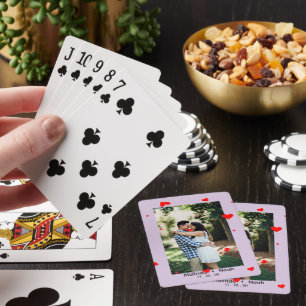 Baraja De Cartas Tarjetas de juego de fotos de boda personalizadas