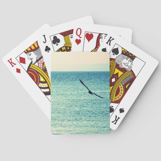 Baraja De Cartas Tarjetas de juego de gaviotas (Reverso)