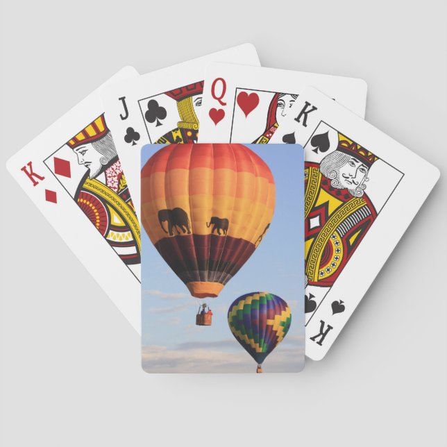 Baraja De Cartas Tarjetas de juego de globos aerostáticos (Reverso)