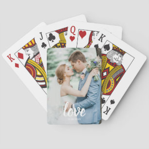 Baraja De Cartas Tarjetas de juego de guión de amor con foto person