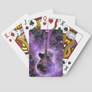 Baraja De Cartas Tarjetas de juego de guitarra musical
