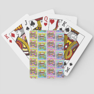 Baraja De Cartas TARJETAS DE JUEGO DE HAMBURGER Pop Art